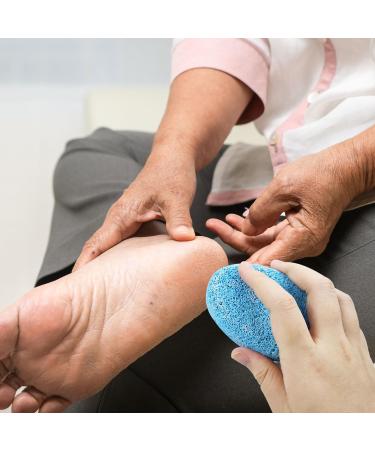 2Pcs Pumice Stone for Foot Polishing Stone for Feet Exfoliates Stone for Foot Feet Scrubber Foot Pumice Stone - Pink & Blue - Buy Online on GoSupps.com