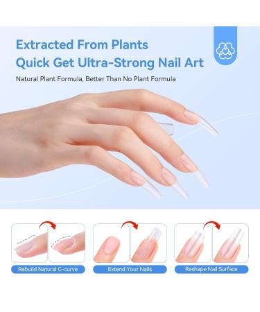 SAVILAND Clear Builder Nail Gel Kit - 3 Pcs 15ml Strengthening Gel with Vitamin E & Castor Oil for Nail Extensions Repairs & Art - Home Salon Essential - Buy Online on GoSupps.com