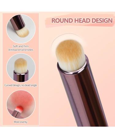 Simfree 2 Pieces Lip Brushes Lip brush for lipstick Lip Blending Brush with Lid Lip Brush Applicator with Cap Retractable brushes Portable Lip Liner Brush Lip Gloss Eyeshadow Smudge Brush - Buy Online on GoSupps.com