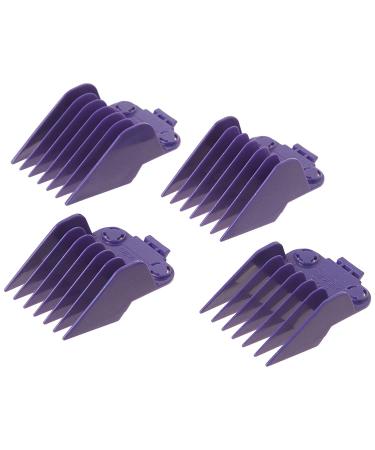 Andis 01415 Master Dual Magnet 4-Comb Set for MBA, MC-2, ML, PM-1, PM-4 - Purple - Buy Online on GoSupps.com