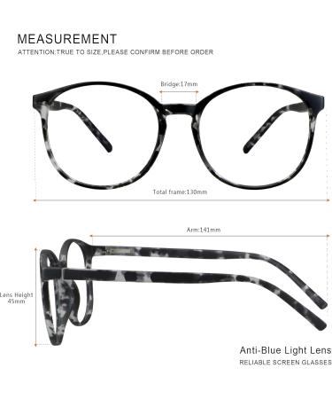 Vintage Round Multifocal Glasses | Anti-Blue Light Presbyopic Readers for Men & Women (+0.00/+2.00 - Buy Online on GoSupps.com