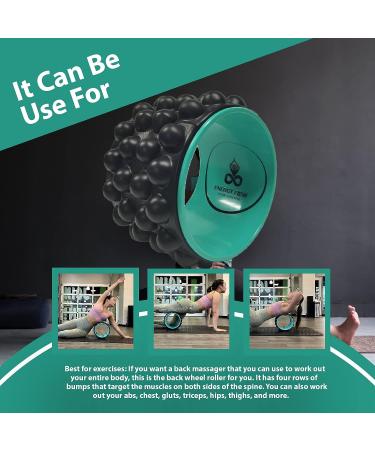 ENERGY FLOW Back Roller: Deep Tissue Massage & Spine Cracker for Back Pain Relief and Improved Flexibility - Buy Online on GoSupps.com