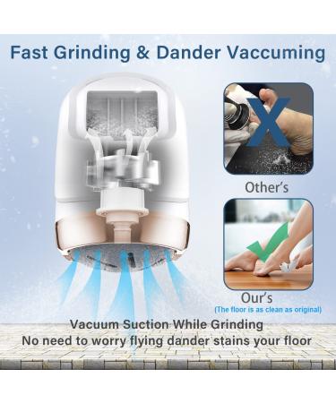 Rechargeable Electric Callus Remover for Feet with Vacuum - Professional Pedicure Tool Kit for Deadskin Removal - 3 Heads, 2 Speeds, LCD Display - Buy Online on GoSupps.com