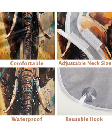 Shop Colorful Paint Elephant Beard Bib Apron - Best Beard Hair Catcher for Men | Perfect Father's Day & Christmas Gifts - Buy Online on GoSupps.com