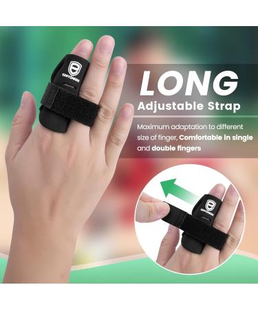 Ednyzakrn 2 Pack Finger Protection - Adjustable Trigger Finger Brace Splint for Sports | Injury Support for Basketball Volleyball Tennis & Baseball - Buy Online on GoSupps.com