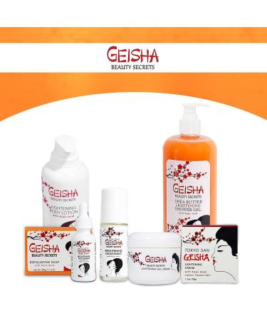 Geisha Kojic Acid Skin Brightening Body Wash - 33 Fl oz - Even Skin Tone, Reduce Dark Spots - Face & Body Shower Gel - Buy Online on GoSupps.com