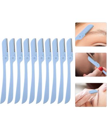 Lot de 10 Rasoirs Sourcils Pliables en Acier Inoxydable Bleu Tondeuse Sourcils Portable pour Maquillage Outil de Pr cision pour Visage L vres et Contour du Maillot - Buy Online on GoSupps.com