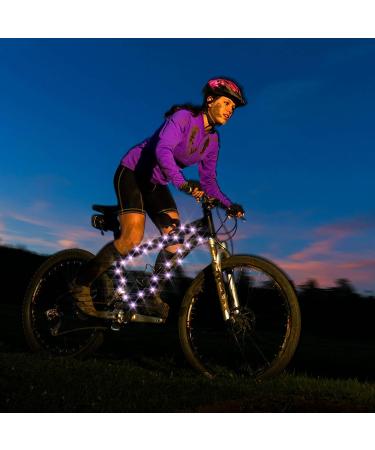 Waybelive LED Bike Frame Lights - Remote Control, 16 Color Change, Waterproof, Super Bright for Night Riding - Perfect Gift for Kids (1 Tire, Multicolor) - Buy Online on GoSupps.com