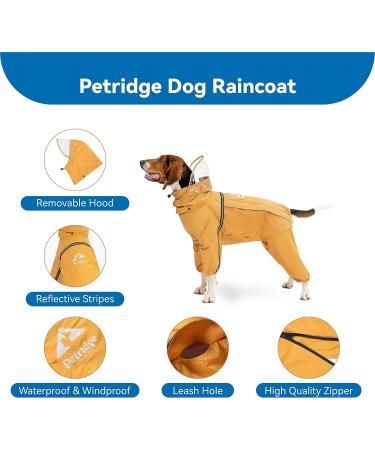 Petridge Waterproof Four-Legged Dog Jacket Raincoat - Navy - Size 40 - Buy Online on GoSupps.com