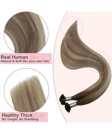 Easyouth Remy Hair Extensions U Tip - Ombre Brown Mix 20 Inch 50g - International Shipping Available - Buy Online on GoSupps.com