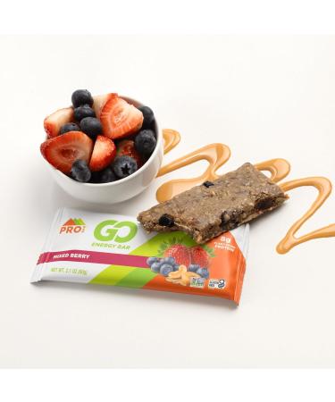 PROBAR - GO Energy Bars - Mixed Berry - Gluten-Free Non-GMO Whole-Food Ingredient Snack Bars (12 Count) - Buy Online on GoSupps.com