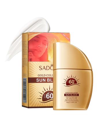 Sunscreen SPF 60+(30g) Lightweight UV Protection Moisturizing Suncream Fluid Lotion Advanced Sunscreen Protection Non-Perfumed Waterproof Reduces Risk of Sun Allergies for Outdoor