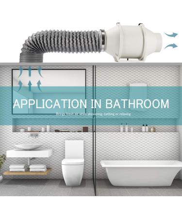 HG Power Exhaust Hose 150mm x 5m - Flexible PVC Aluminum Tube for Sound Insulated Ventilation & Exhaust Air Valves - Buy Online on GoSupps.com