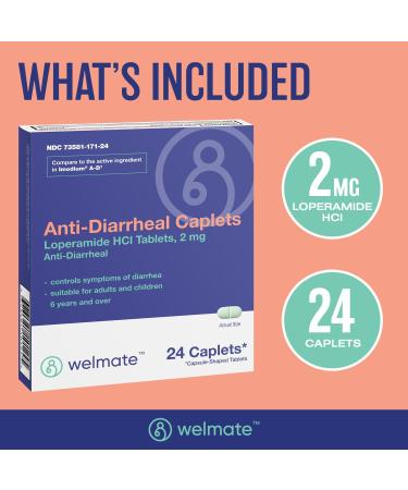 WELMATE Recovery Bundle Sodium Chloride Tablets 300ct Anti-Diarrheal Loperamide HCL 2mg - Buy Online on GoSupps.com