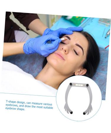 FOMIYES 4pcs white white outfit brow shaping kit positioning ruler aluminum alloy eyebrow line - Buy Online on GoSupps.com