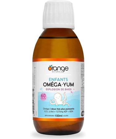 Orange Naturals - Kids Omega Yum 150ml Liquid - Omega-3 Essential Fatty Acids Support Brain Function in Kids - Supports Cognitive Function and Provides Nourishment for the Eyes Skin and Nerves 150 ml (Pack of 1) - Buy Online on GoSupps.com