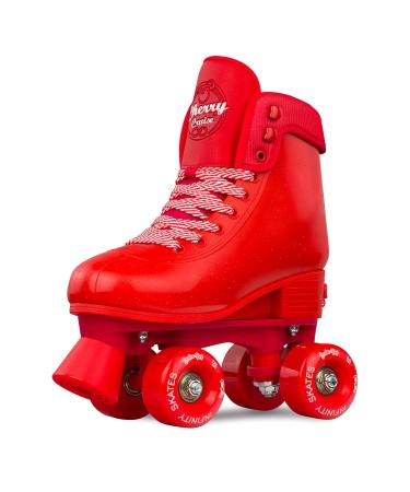 Crazy Skates Soda Pop Adjustable Roller Skates for Girls and Boys - Adjusts to fit 4 Shoe Sizes Cherry Cruise MEDIUM | US Mens 3-6 | US Ladies 3-6 | EU 35-38