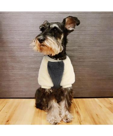 Namsan Dog Sweater for Small Dogs - Winter Fleece Sweater with Pick-Up Design - Warm Gray for Puppies - Buy Online on GoSupps.com