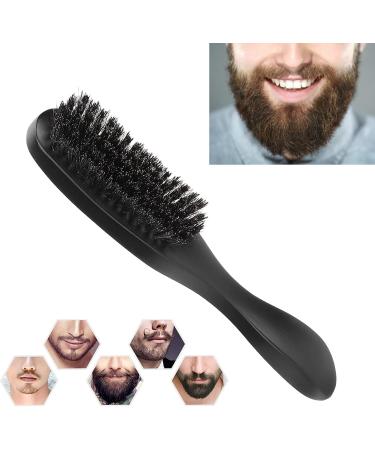 Portable Beard Brush | Beard Care Cleaning Tool | Wooden Handle for Softer & Tamer Facial Hair - Buy Online on GoSupps.com