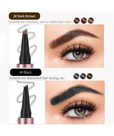 2024 New Magic Eyebrow Pencil | 3D Waterproof Microblading Pen | Precise Long-Lasting Dark Brown Brow Contour - Buy Online on GoSupps.com