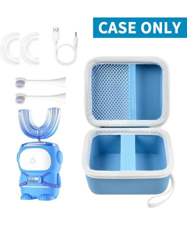 Kids U Shaped Electric Toothbrush Case - Astronaut Blue with Mesh Pocket and Charger Storage - Buy Online on GoSupps.com