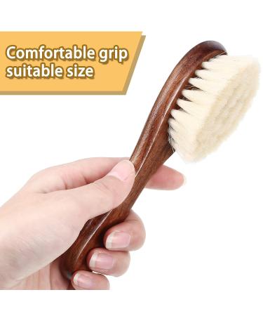 Barber Fade & Cleaning Brush Set - 2pc Soft Beard Brushes with Wooden Handles in Black & Red for Hair Cutting Kits - Buy Online on GoSupps.com