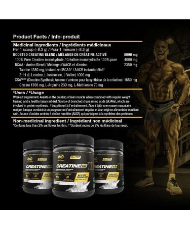 PVL Creatine X8 - Advanced Creatine Monohydrate Powder - Amino Acid Boosted Creatine Powder - Workout Supplement - Zero Sugars or Fillers -249 g - 30 Serving - Buy Online on GoSupps.com