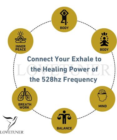 Lovetuner Breathing Necklace - 528 Hz Sound Healing Meditation Device for Anxiety & Stress Relief - Buy Online on GoSupps.com