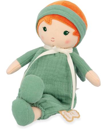 Kaloo Tendresse Olivia My 1st Fabric Doll 25cm Rag Doll with Muslin Dungarees in Pretty Gift Box - Customisable Ribbon - 0 Months + | K200010 - Buy Online on GoSupps.com