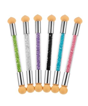 6-Part Double-Sided Nail Art Brush Set - Professional Manicure Tools for Art & Design - Perfect for Home & Salon Use - International Shipping Available - Buy Online on GoSupps.com