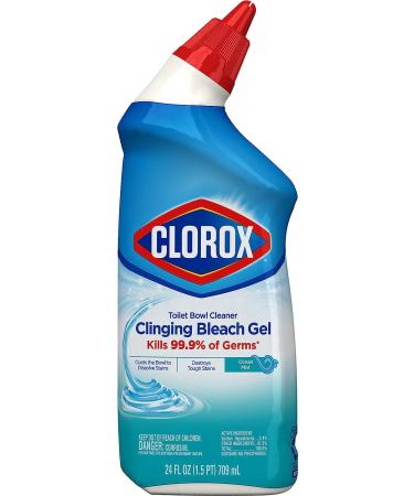 Clorox Toilet Bowl Cleaner with Bleach Gel, Ocean Mist Scent - 24oz (2 Pack) - Buy Online on GoSupps.com