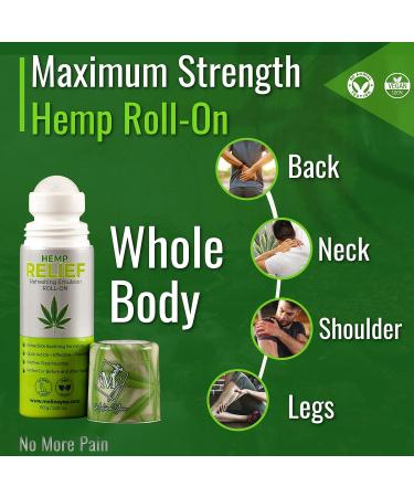 Moline You Hemp Roll On for Joint & Muscle Discomfort - Hemp Oil Extract, Arnica and Menthol - 3 oz - Buy Online on GoSupps.com