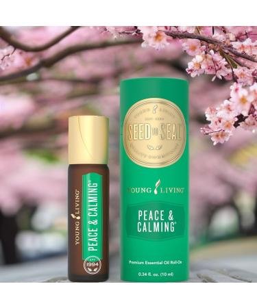 Young Living Peace & Calming Essential Oil Roll-On - 10ml Uplifting Citrus & Calming Floral Blend - Blue Tansy Orange Tangerine Patchouli Ylang Ylang - Buy Online on GoSupps.com