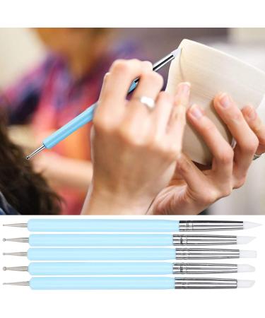 Moum Routes Clay Dot Tools 5-Piece Silicone Pen Set for Sculpting Nail Art Ceramic Crafts & Oil Painting - Buy Online on GoSupps.com