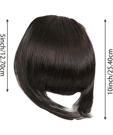 Bangs Hair Clip Fringe Clip In Hair Clip in Fringe High Temperature Fiber Clip in Bangs with Temple Hair Breathable Natural Look Fake Flat Bangs Front Face Fake Fringe for Women Girl Style3 - Buy Online on GoSupps.com