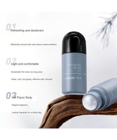 Novo Roll-On Deodorant for Men Long-Lasting Freshness Odor Control Fast-Drying & Non-Sticky Aloe Vera & Vitamin Enriched Breathable & Gentle on Skin Quick Absorption Ideal for Daily Use Darjeeling Tea - Buy Online on GoSupps.com