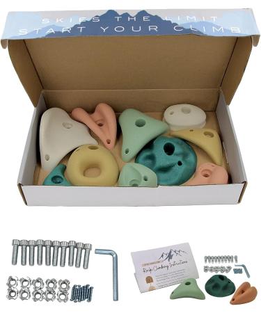 Premium Rock Climbing Holds for Kids by Everett & Avery Co. - Indoor Wall for Children - Easy Installation Indoor Climbing Wall - Buy Online on GoSupps.com