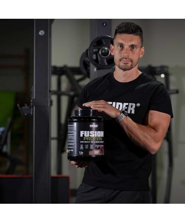 Weider Fusion Protein (1.2kg) Chocolate Brownie Flavor Complete Formula with 4 Quality Protein Sources Animal & Plant 22g Protein + 4.2g BCAA/Dose No Added Sugar No Aspartame - Buy Online on GoSupps.com