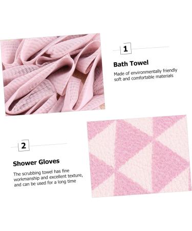 FRCOLOR Exfoliating Washcloth Bath Shower for Bathing scrubbing Body Exfoliating Strap Mens Body wash Exfoliating Bath Strap Polyester Cotton Man Strip Bath Body Towel - Buy Online on GoSupps.com