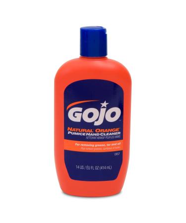 Gojo 957 Natural Orange Pumice Hand Cleaner - 14 oz. - 3 Pack