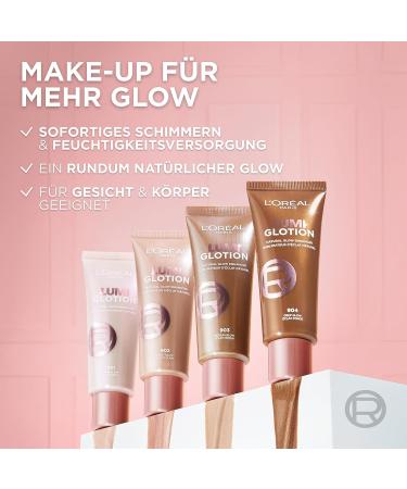 L'Or al Paris Liquid Highlighter with Glycerin & Shea Butter - Perfect Match Lumi Glotion 904 Deep Glow 40ml | Natural Face & Body Glow Enhancer - International Shipping Available - Buy Online on GoSupps.com