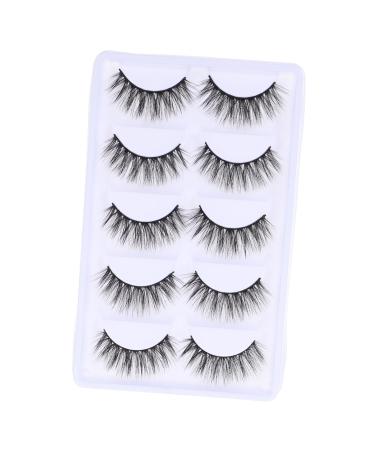5 Pairs 3d False Eyelashes Thick Eyelashes Synthetic Fake Lash Diy Fake Eyelash Lash Extension Supplies Eyelashes Extension Long Fake Eyelashes Chemical Fiber Curly G800 Extend