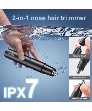 Flyman USB Rechargeable Nose Hair Trimmer - Painless & Professional for Men & Women | Ideal for Eyebrows & Facial Hair - Buy Online on GoSupps.com