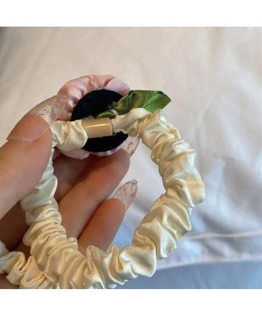 amangul Vintage Flower Hair Scrunchies Thick Updo Oversized Scrunchies Elegant -Hair Rope Scrunchy Women Ponytail Holder(Orange) - Buy Online on GoSupps.com