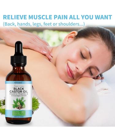 Organic Cold Pressed Castor Oil - 100% Pure & Hexane Free | Hair Growth Eyelashes & Nails Care | Moisturizer in 60ml Glass Bottle - Buy Online on GoSupps.com