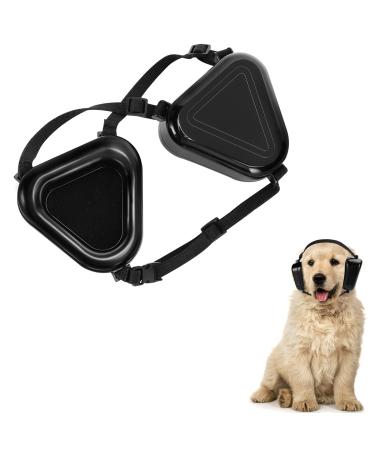 YINSHOME Hearing Protection for Dogs Earmuffs Noise Reduction, Dog Protective Ear Muffs for Medium and Large Dog, Hearing Protector Black