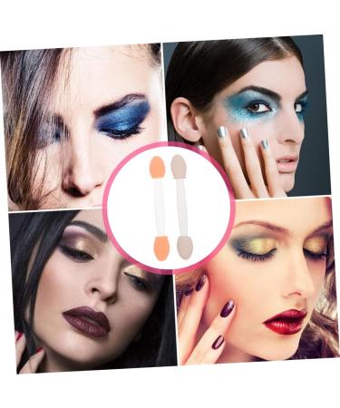 WOONEKY 50pcs Two-color Eyeshadow Brush Eye Shadow Brush Comestic Tools Plastic Handle White - Buy Online on GoSupps.com
