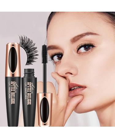 AZLESLONG 4D Silk Fiber Lash Mascara & Eyeliner Set for Waterproof Lengthening and Thickening Eyelashes - Smudge-Proof Eye Makeup for Women - Buy Online on GoSupps.com
