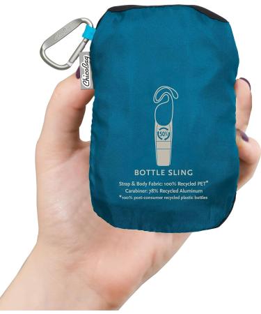 ChicoBag rePETe Water Bottle Sling | Eco-Friendly Recycled Carrier | Aquamarine | Pack of 1 - Buy Online on GoSupps.com