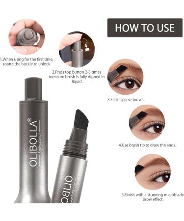 HENGBIRD Crayon sourcils Gel pour sourcils avec brosse sourcils coud e sourcils maquillage naturel r sistant l'eau Pinceau sourcils pour les sourcils et la racine des cheveux (Taupe) - Buy Online on GoSupps.com
